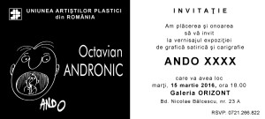 INVITATIE_Vernisajul expozitiei  ANDO XXXX_Octavian Andronic