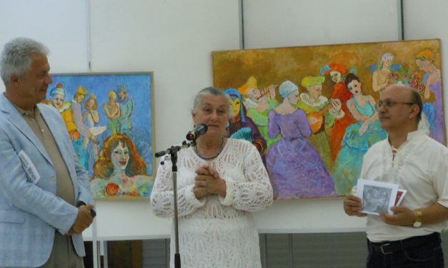Pictură de Ottilia Michail-Oteteleșanu și Măriuca Oteteleșanu la Cercul Militar Național
