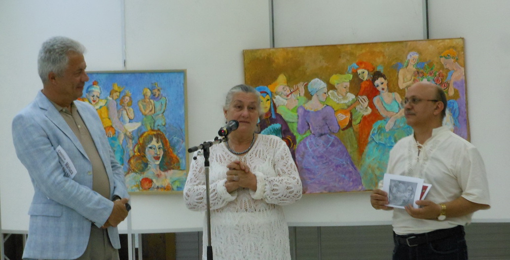 Pictură de Ottilia Michail-Oteteleșanu și Măriuca Oteteleșanu la Cercul Militar Național