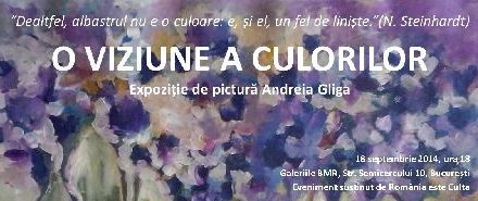 Prima expoziție a pictoriței Andreia Gliga în țara sa natală