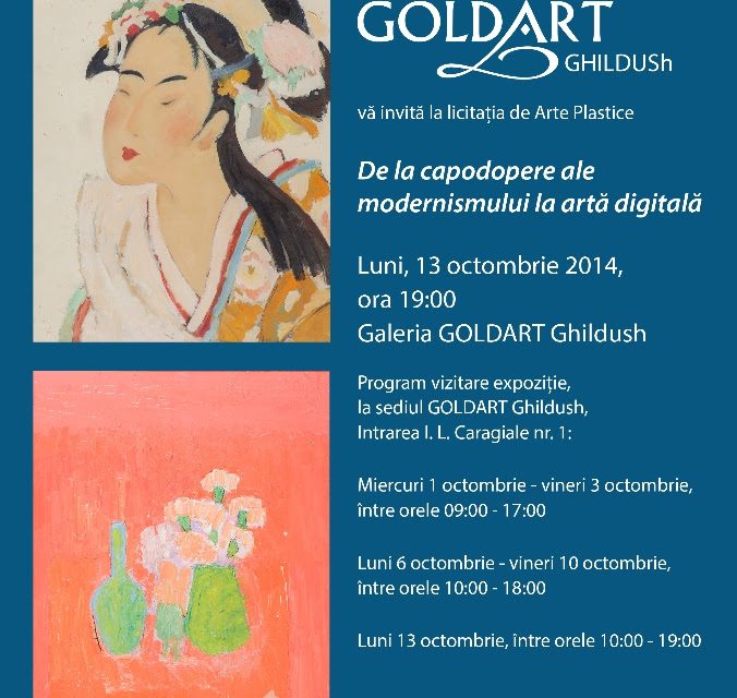 GOLDART. Licitația 131 „De la capodopere ale modernismului la arta digitală”
